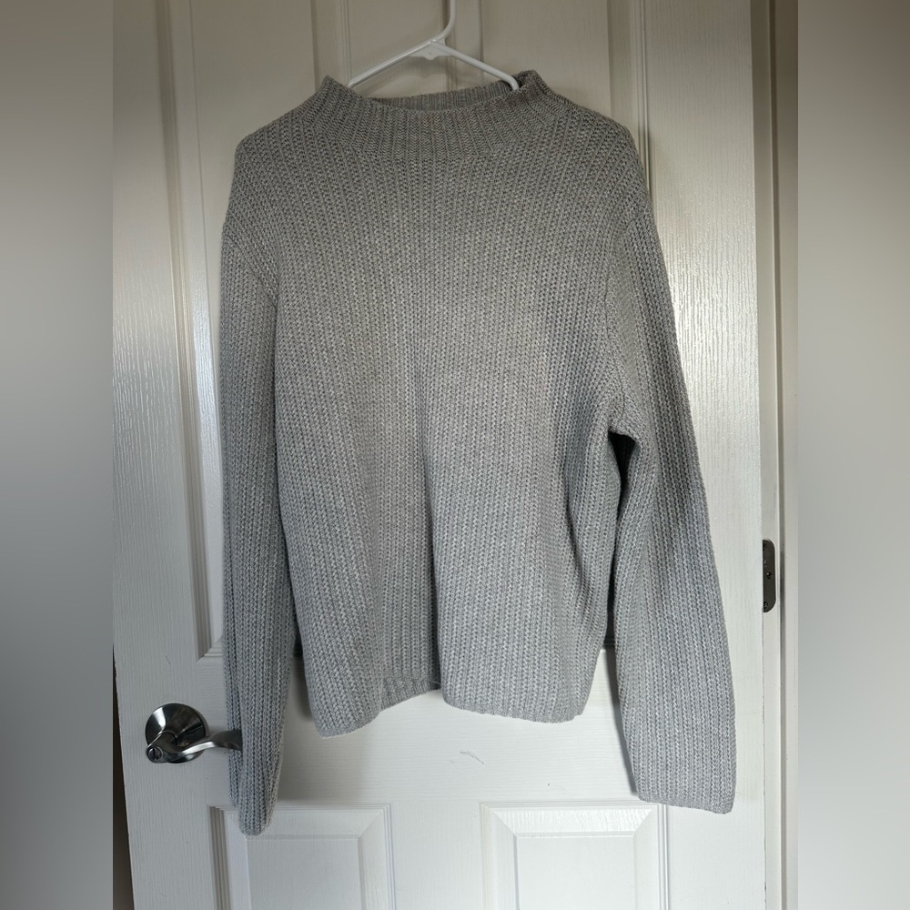 J. Crew Light Gray Women's Turtleneck Sweater